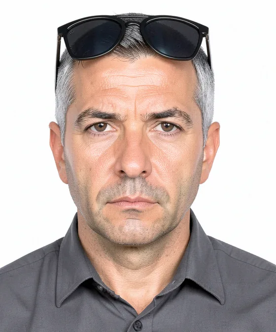 TR-Führerschein-Foto — Falsches Passbild: Sonnenbrille auf dem Kopf