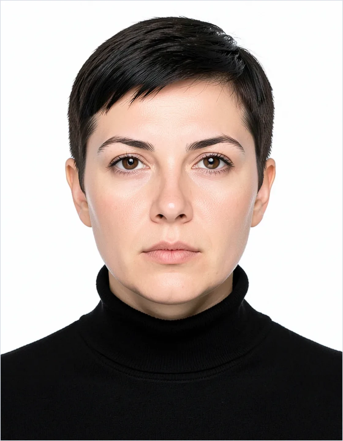 Sample France Visa Photo — the cropped portrait as delivered in the file
