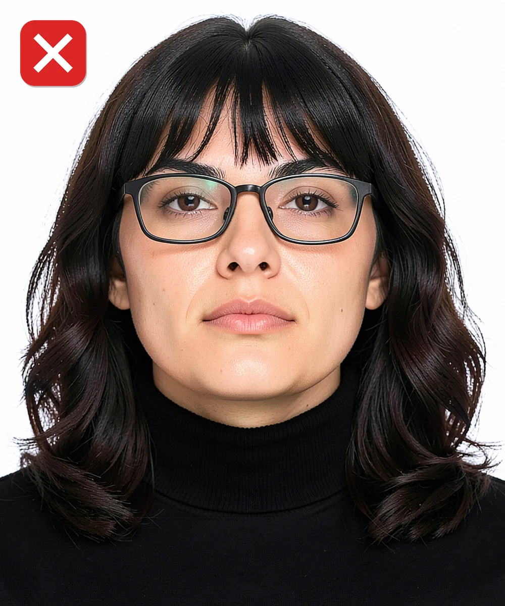 Passport Photo in Kadıköy — Incorrect ID photo: taken from a low angle