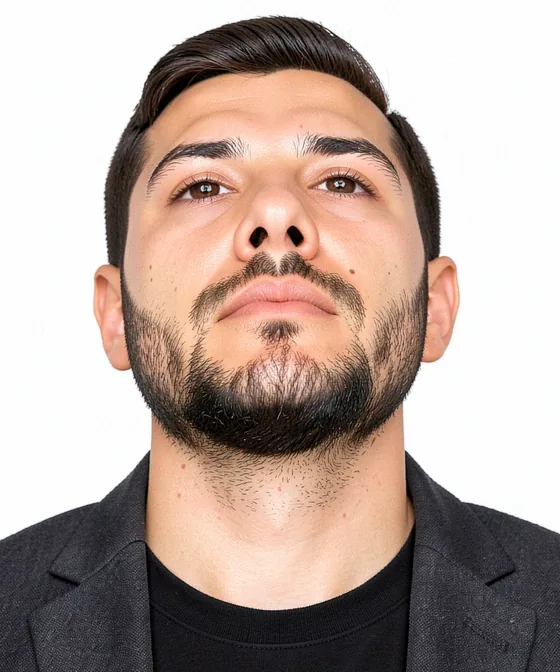 CV Photo — Incorrect corporate portrait: taken from a low angle