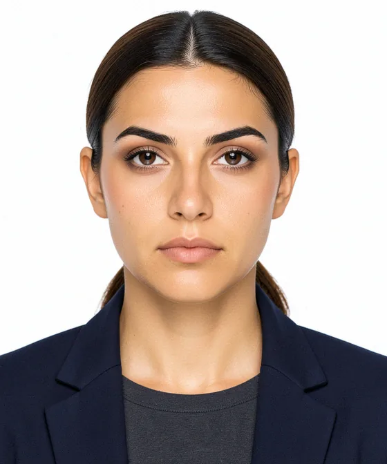 LinkedIn-Profilbild — Korrektes Business-Porträt: natürliches Lächeln mit geschlossenem Mund, Blick in die Kamera, Kopf-und-Schulter-Ausschnitt, hellgrauer Hintergrund