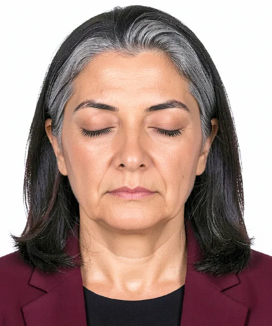Corporate Headshots — Incorrect corporate portrait: eyes closed