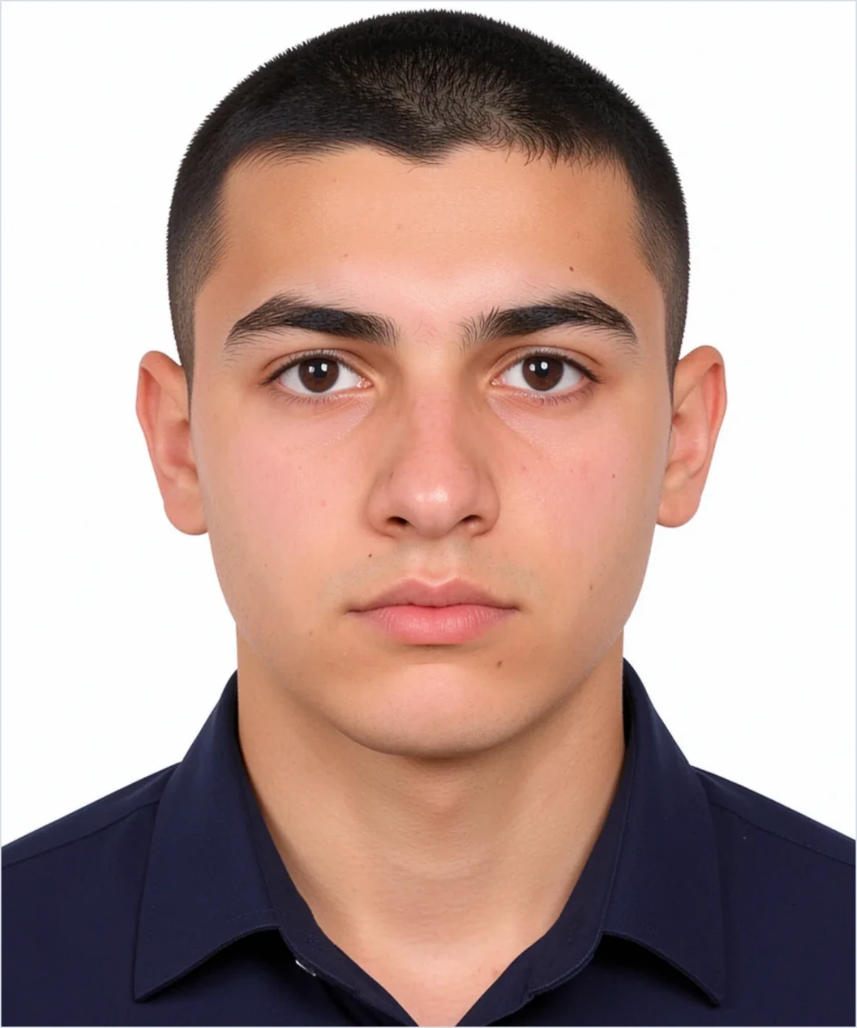 Sample Turkey Military Service, Academy and Police Photo — the cropped portrait as delivered in the file