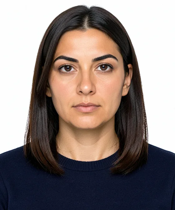What Are the Differences Between a Biometric Photo and a Standard ID Photo? — Correct ID photo: neutral expression, upright head, white background