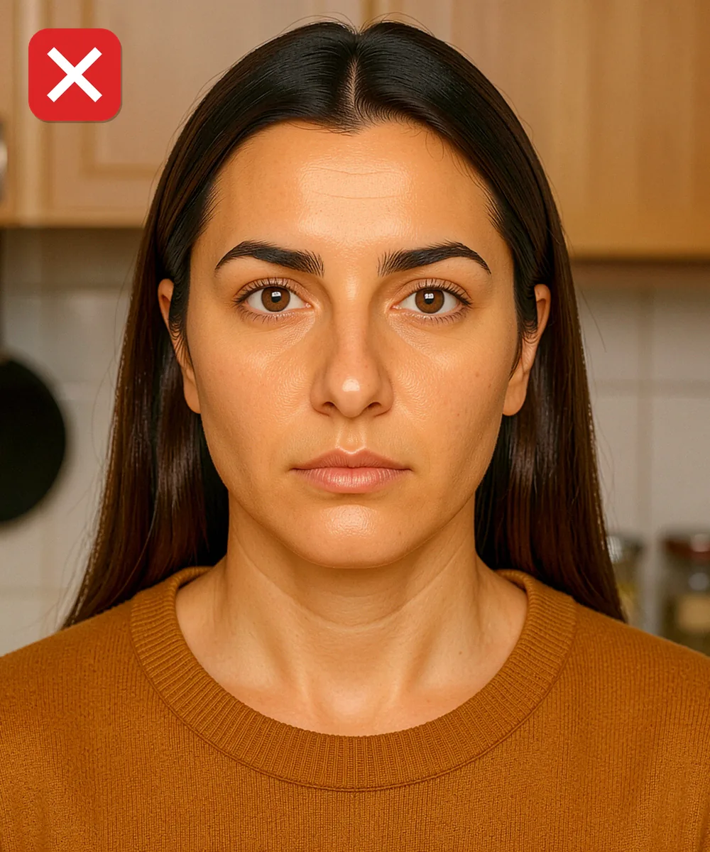 Change the Photo on a Turkish ID, Licence or Passport — Incorrect ID photo: taken in a kitchen