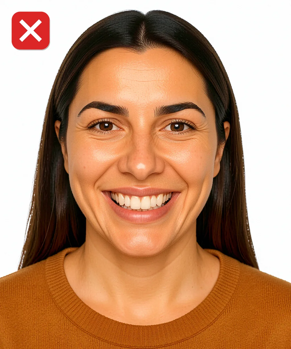 Change the Photo on a Turkish ID, Licence or Passport — Incorrect ID photo: smiling