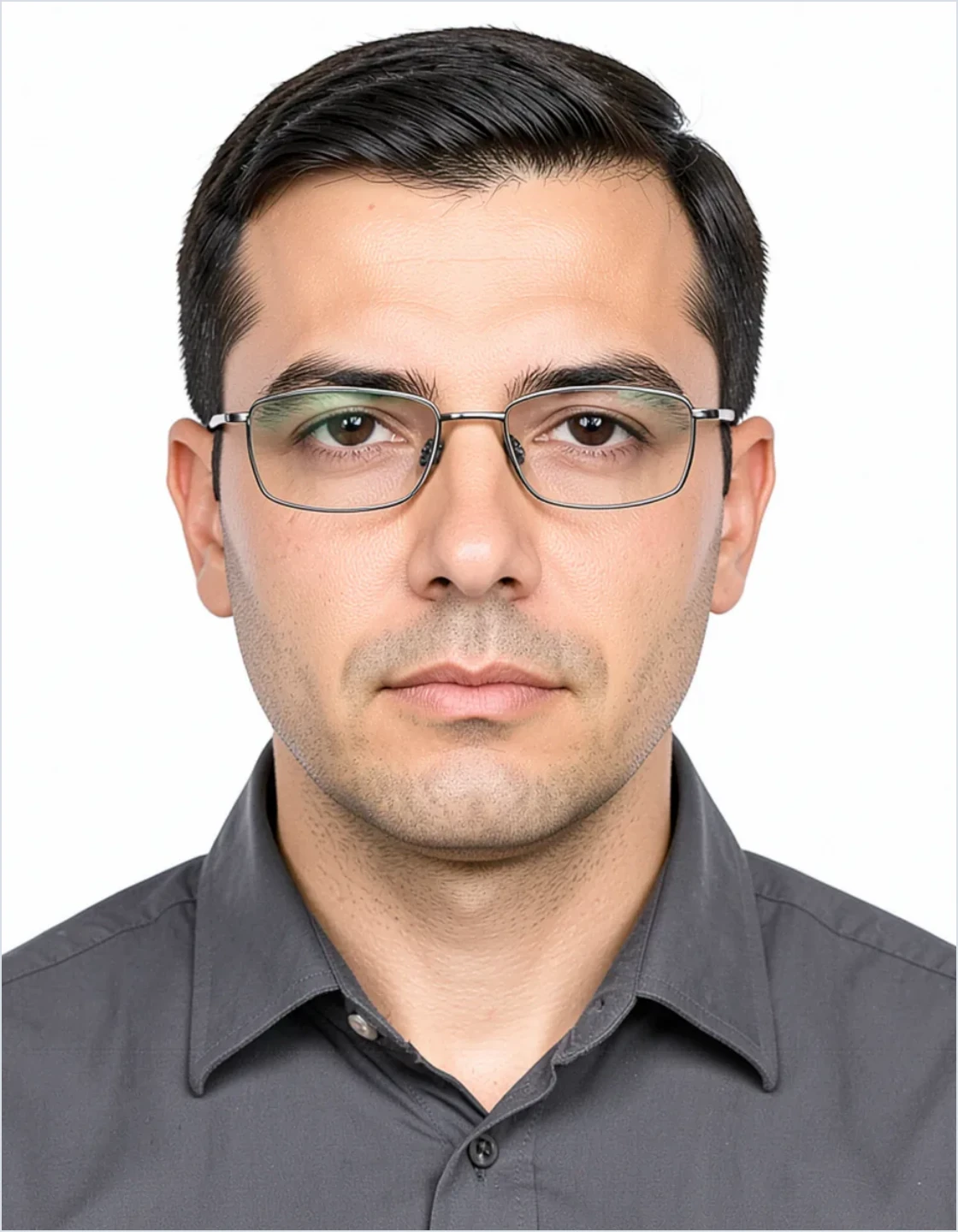 Sample ID photo placed on a Glasses in ID Photos document