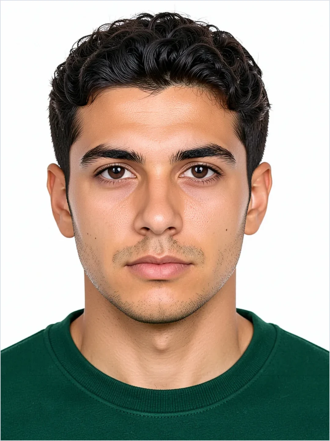 Sample ID photo placed on a Taking an ID Photo With a Phone document