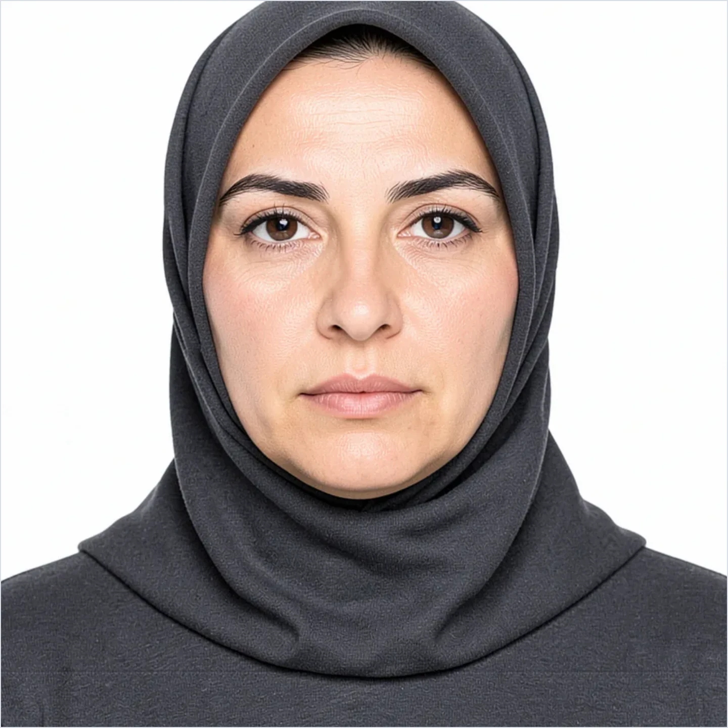 Beispiel-Passbild auf einem Umrah- & Hadsch-Visum-Foto-Dokument